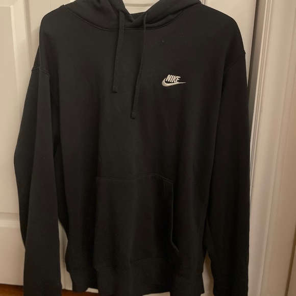Plain black Jordan Nike Hoodie size Large Men’s - Picture 2 of 4